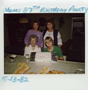 Pierick 279.jpg: 1982/05/13 - Grandma Collins 87th Birthday - 1982